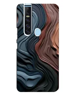 Чехол для TECNO Camon 15 Pro с картинкой «Цветные волны каньона»