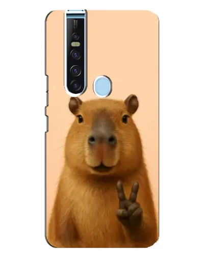 Чехол для TECNO Camon 15 Pro с картинкой «Капибара виктория»