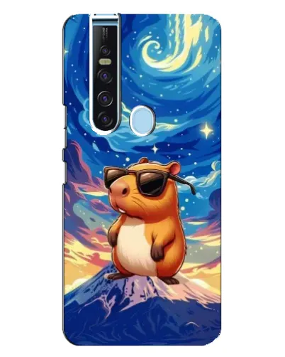 Чехол для TECNO Camon 15 Pro с картинкой «Капибара Ван Гога»