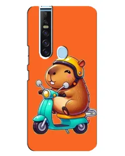 Чохол для TECNO Camon 15 Pro з картинкою «Капібара на скутері» Чохол для TECNO Camon 15 Pro з картинкою «Капібара на скутері»