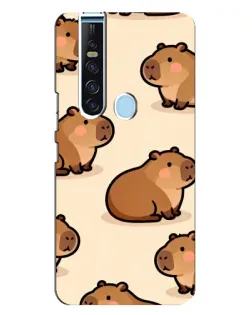 Чохол для TECNO Camon 15 Pro з картинкою «Паттерн милих капібар» Чохол для TECNO Camon 15 Pro з картинкою «Паттерн милих капібар»