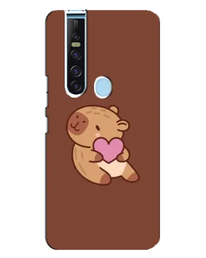 Чехол для TECNO Camon 15 Pro с картинкой «Капибара с сердцем»