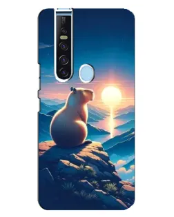 Чохол для TECNO Camon 15 Pro з картинкою «Захід сонця з капібарою» Чохол для TECNO Camon 15 Pro з картинкою «Захід сонця з капібарою»