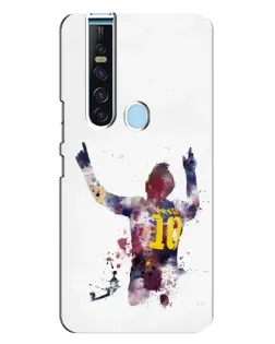 Чехол для TECNO Camon 15 Pro с картинкой «Акварельный Месси Барселона»