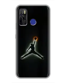 Чохол для TECNO Camon 15 з картинкою «Jordan Gradient Logo»