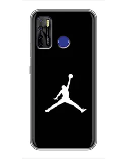 Чехол для TECNO Camon 15 с картинкой «Jordan Silhouette»