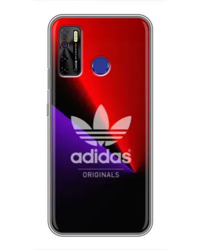 Чехол для TECNO Camon 15 с картинкой «Adidas Red Neon»