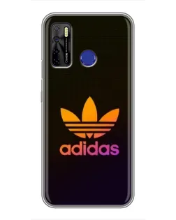 Чехол для TECNO Camon 15 с картинкой «Градиент Adidas»