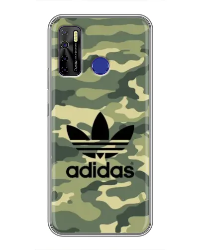 Чехол для TECNO Camon 15 с картинкой «Милитари стиль Adidas»