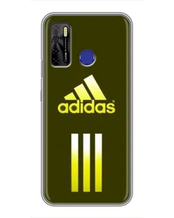 Чехол для TECNO Camon 15 с картинкой «Оливковый градиент Adidas»