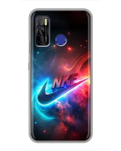 Чохол для TECNO Camon 15 з картинкою «Вогняний логотип Nike»