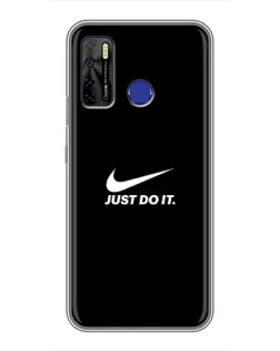 Чохол для TECNO Camon 15 з картинкою «Мінімалізм від Nike»