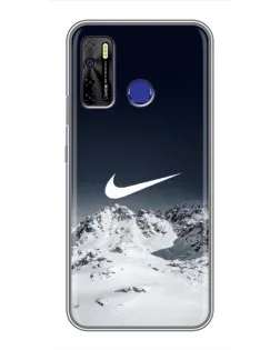 Чохол для TECNO Camon 15 з картинкою «Nike — зимові гори»