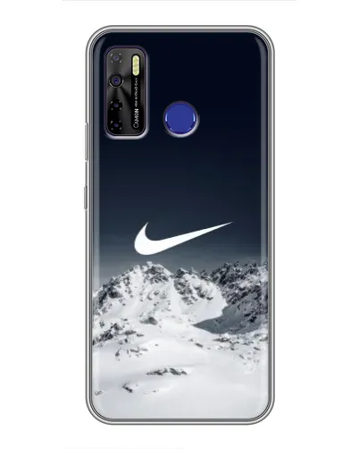 Чохол для TECNO Camon 15 з картинкою «Nike — зимові гори»