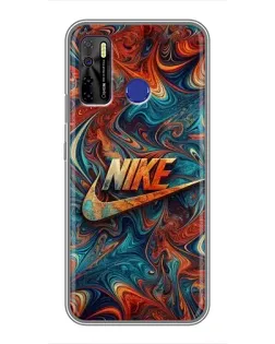 Чохол для TECNO Camon 15 з картинкою «Nike в абстракції»