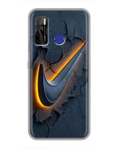 Чохол для TECNO Camon 15 з картинкою «Об'ємний логотип Найк»