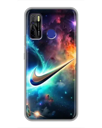 Чохол для TECNO Camon 15 з картинкою «Космічний Nike Swoosh»