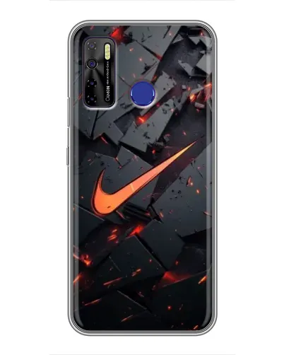 Чохол для TECNO Camon 15 з картинкою «Nike — ефект розломів»