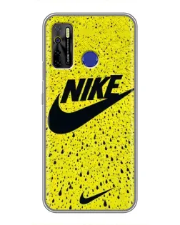 Чохол для TECNO Camon 15 з картинкою «Жовтий текстурний Nike»