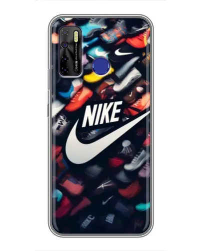 Чохол для TECNO Camon 15 з картинкою «Колекція кросівок Nike»