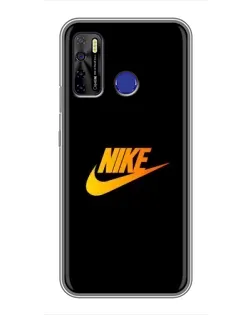 Чохол для TECNO Camon 15 з картинкою «Золотий логотип Nike»