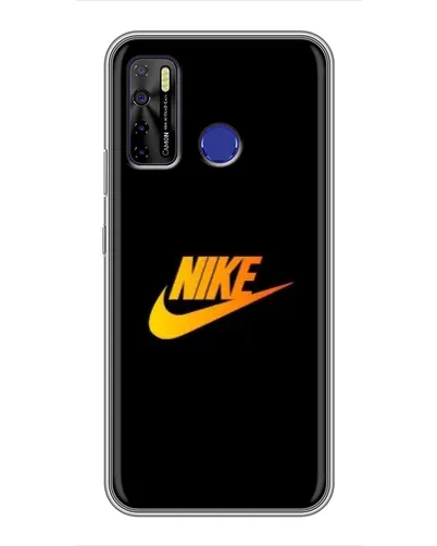 Чохол для TECNO Camon 15 з картинкою «Золотий логотип Nike»