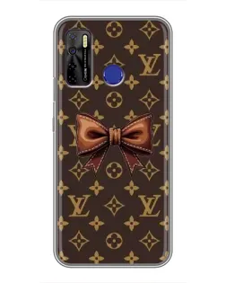 Чохол для TECNO Camon 15 з картинкою «LV з бантом»