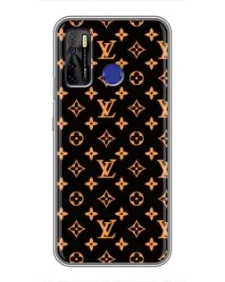Чохол для TECNO Camon 15 з картинкою «Золота монограма LV»