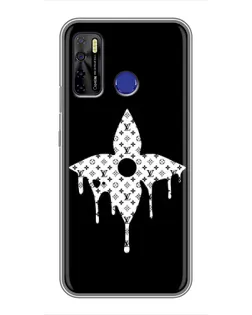 Чохол для TECNO Camon 15 з картинкою «Квіткова монограма»