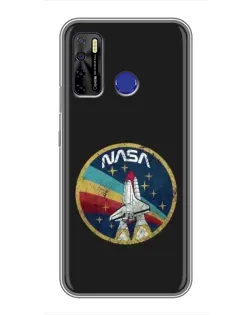 Чохол для TECNO Camon 15 з картинкою «NASA — емблема місії»