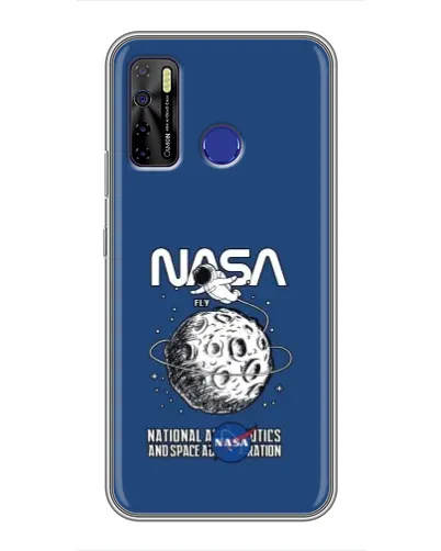 Чохол для TECNO Camon 15 з картинкою «NASA — місячна місія»