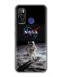 Чохол для TECNO Camon 15 з картинкою «Астронавт на Місяці»