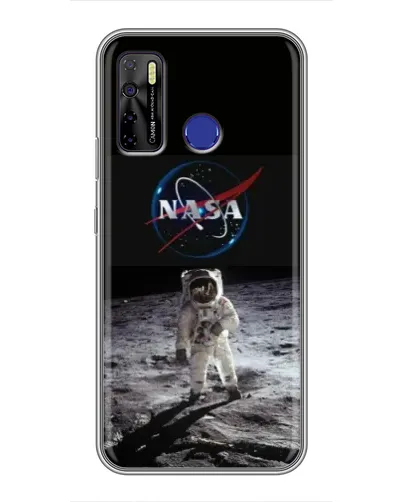 Чохол для TECNO Camon 15 з картинкою «Астронавт на Місяці»