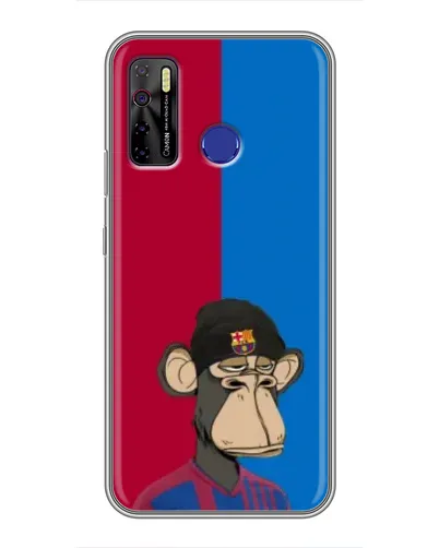 Чохол для TECNO Camon 15 з картинкою «Bored Ape — фанат Барси»