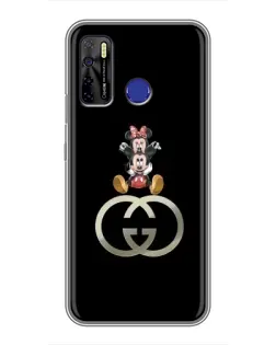 Чохол для TECNO Camon 15 з картинкою «Мінні Маус на лого»