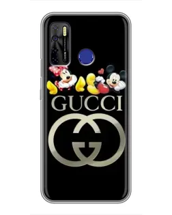 Чохол для TECNO Camon 15 з картинкою «Gucci — герої Disney»
