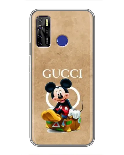 Чохол для TECNO Camon 15 з картинкою «Міккі Маус Gucci — крафт» Чохол для TECNO Camon 15 з картинкою «Міккі Маус Gucci — крафт»