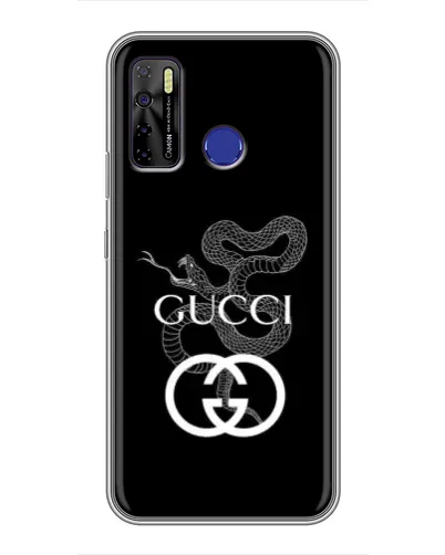 Чохол для TECNO Camon 15 з картинкою «Gucci — срібна змія» Чохол для TECNO Camon 15 з картинкою «Gucci — срібна змія»