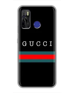 Чохол для TECNO Camon 15 з картинкою «Gucci — червоний пояс»