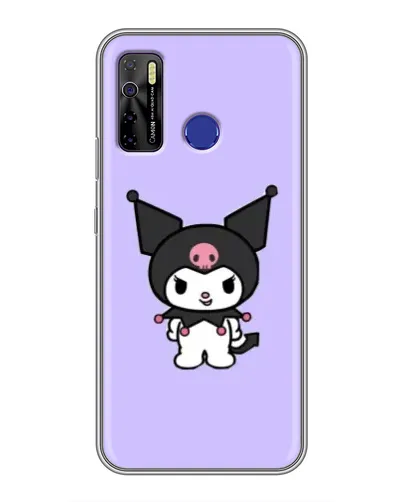 Чохол для TECNO Camon 15 з картинкою «Kuromi — ніжний фіолетовий»