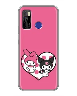 Чохол для TECNO Camon 15 з картинкою «Kuromi та My Melody» Чохол для TECNO Camon 15 з картинкою «Kuromi та My Melody»