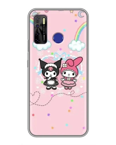 Чохол для TECNO Camon 15 з картинкою «My Melody та Kuromi»