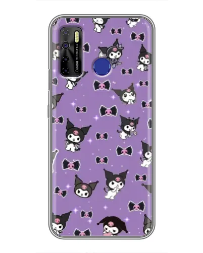 Чохол для TECNO Camon 15 з картинкою «Kuromi — патерн»