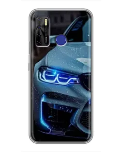 Чохол для TECNO Camon 15 з картинкою «Погляд BMW з синіми фарами» Чохол для TECNO Camon 15 з картинкою «Погляд BMW з синіми фарами»