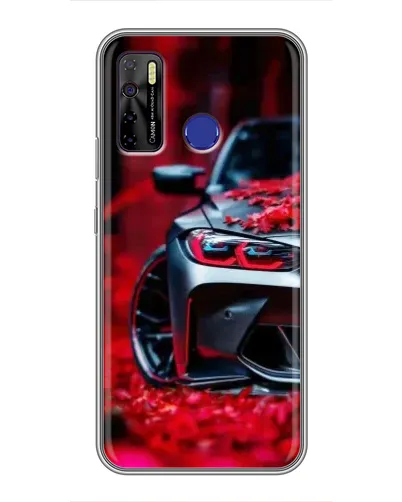 Чохол для TECNO Camon 15 з картинкою «Спортивна BMW та квіти» Чохол для TECNO Camon 15 з картинкою «Спортивна BMW та квіти»