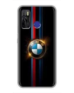 Чохол для TECNO Camon 15 з картинкою «BMW M-Power неон»