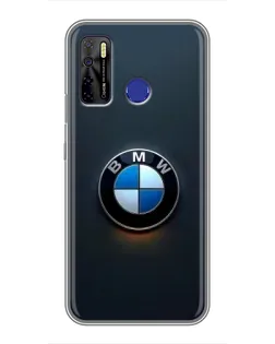 Чохол для TECNO Camon 15 з картинкою «Логотип BMW — мінімалізм»