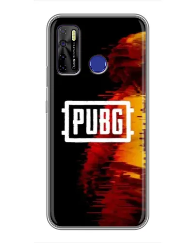 Чехол для TECNO Camon 15 с картинкой «Яркий логотип PUBG»