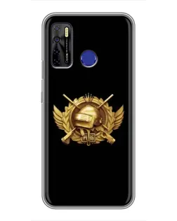 Чехол для TECNO Camon 15 с картинкой «PUBG — оранжевый градиент» Чехол для TECNO Camon 15 с картинкой «PUBG — оранжевый градиент»