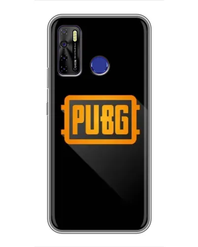 Чехол для TECNO Camon 15 с картинкой «PUBG — рамка лого»